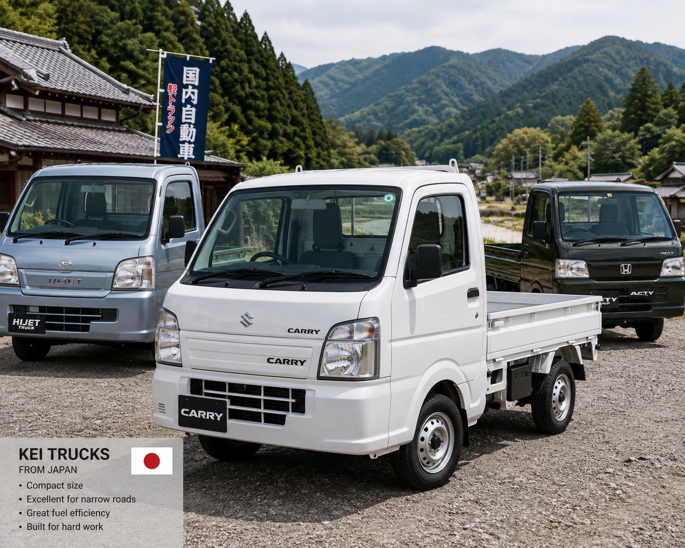 Japanese kei trucks from Japan
